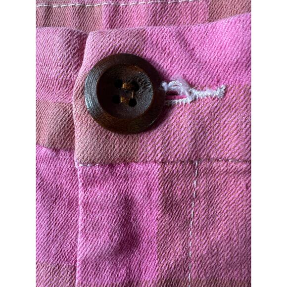 Collectif Vintage retro pink plaid high waisted pants size small - Picture 3 of 10